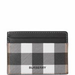 Burberry BURBERRY Check motif credit card case BROWN, Burberry