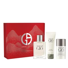 Giorgio Armani Acqua di Giò Pour Homme EDT Refillable 100 ml + DST 75 g + SG 75 ml (Barbati), Giorgio Armani