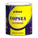 Vopsea alchidica, lucioasa, pentru lemn / metal, gri deschis, interior / exterior, 0.6 L, Pitura, Kober, Kober