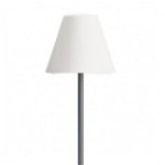 Lampa solara cu picior Speaker, Otel Plastic, Negru Alb, 40x170 cm, BIZZOTTO