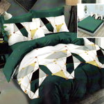 Lenjerie de pat finet gros, 6 piese, cearceaf cu elastic, pentru pat dublu, RAH36, PATONE