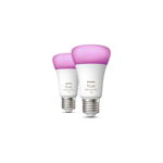 Pachet 2 becuri LED RGB inteligente Philips Hue Bluetooth Zigbee