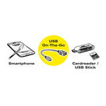 Cablu USB 2.0 la micro USB 2.0 M-T OTG 15cm, Value 11.99.8311