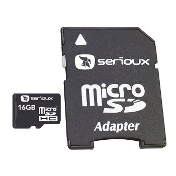 MICROSDHC 16GB SERIOUX CU ADAPTOR CL10