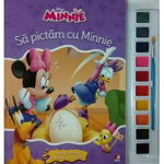 Minnie. Să pictăm cu Minnie. Carte de colorat cu pensulă și acuarele, Litera