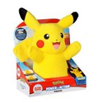 Jucarie de plus interactiva, Pokemon, Power Action, Pikachu, 20 cm, Pokemon