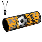 Penar tip borseta, imprimeu fotbal, compartiment captusit, fermoar, 21.5x7.3x7.3 cm, S-COOL