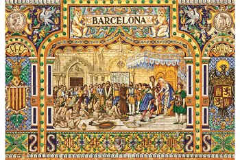 Puzzle Jumbo - Tiles of Barcelona, 3.000 piese (18590), Jumbo