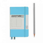 Caiet A6, 121 file, punctat, Leuchtturm Pocket, bleu Ice