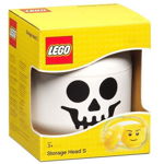 LEGO® Cutie depozitare LEGO cap minifigurina Skeleton, marimea S (40311728), LEGO®