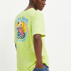 Vans tricou barbati, culoarea verde, cu imprimeu, VN000KHTDAC1, Vans