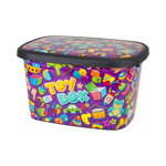 Cutie pentru depozitare jucarii copii 12 litri Toy Box multicolor, PLASTINA