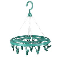 Uscator de rufe cu 18 carlige, rotund, 30X40 cm, bej