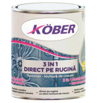 Vopsea alchidica, pentru metal, 2.5 L, gri grafit, 3 in 1, interior / exterior, Hammer - lovitura de ciocan, Kober