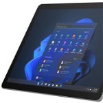 Tableta Microsoft Surface Go 3 Business, Procesor Intel Core i3-10100Y, PixelSense 10.5inch, 8GB RAM, 256GB SSD, 8MP, Wi-Fi, Bluetooth, 4G, Windows 11 Pro (Argintiu)