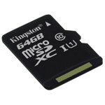 Card de memorie Kingston MicroSDXC Canvas Select 64GB Class 10 80R Class 10 UHS I, Nova Line M.D.M.