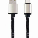 Cablu alimentare si date Gembird, USB 2.0 (T) la USB 2.0 Type-C (T), 2.5m, Negru, CCP-USB2-AMCM-2.5M