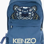 Kenzo Front Embroidered Logo Tiger Backpack Blue