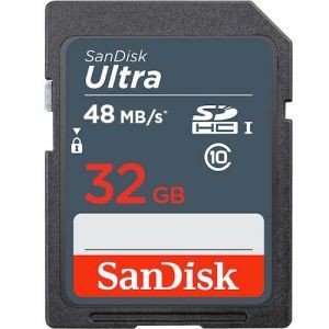 Card Sandisk Ultra SDHC 32GB Clasa 10 48Mbs UHS-I
