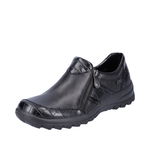 Pantofi dama casual, piele naturala, L7166-00, negru