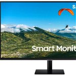Monitor VA LED Samsung 32" LS32AM504NUXEN, Smart, Full HD (1920 x 1080), HDMI, USB, Boxe, Bluetooth, WiFi, Telecomanda (Negru)