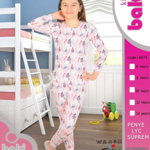 Pijama fete cu model imprimat, Baki, Birds, 