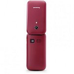 Telefon mobil, Panasonic KX-TU400EXR, Single SIM, 1GB RAM, Rosu, ideal pentru Seniori