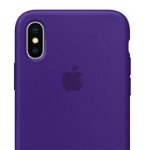 Apple Protectie pentru spate, material silicon, pentru iPhone X, culoare Ultra Violet