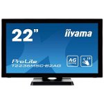Monitor LED T2236MSC-B2AG 22 FHD AMVA Touchscreen 16:9 8ms Black, Iiyama