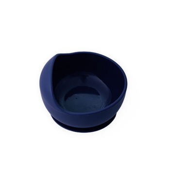 Set diversificare pentru copii castron cu ventuza si lingurita din silicon Oaki bleumarin, Oaki