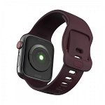 Curea Icon Band Upzz Tech Protect ,compatibila Cu Apple Watch 1/2/3/4/5/6 (42/44mm), Bordo