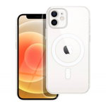 Husa Spate Upzz Hybrid MagSafe, Compatibila Cu iPhone 12, Protectie La Camere, Transparent, Upzz