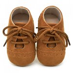 Pantofiori eleganti bebelusi Culoare Maro Marime 6-12 Luni