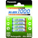 Acumulatori Panasonic HighCapacity AAA, 1000mAh, 4 buc