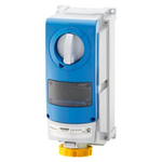 Priza industriala cu interblocaj verticala - WITH BOTTOM -FOR MOUNTING MODULAR DEVICES - FOR HEAVY-DUTY USE - 2P+E 63A 100-130V-50/60HZ 4H-IP66, Gewiss