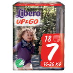 Scutece chilotel Libero Up&Go Unisex 7 XL Plus, 16-26 kg, 16 buc