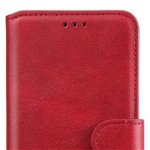 Protectie Flip Cover Enkay Leather Case SYA001113901C pentru Samsung Galaxy A51 (Rosu)