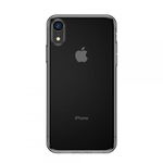 Husa Premium Baseus Simplicity iPhone Xr Cu Protectie Antipraf La Mufa, Slim, Silicon, Fumuriu