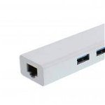 Adaptor USB-C la Gigabit Ethernet si 3x USB3.0, WELL