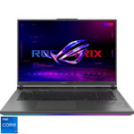Laptop Gaming ASUS ROG Strix G18 cu procesor Intel® Core™ i7-13650HX pana la 4.90 GHz, 18, QHD+, IPS, 240Hz, 32GB DDR5, 1TB SSD, NVIDIA® GeForce RTX™ 4070 8GB GDDR6, Windows 11 Home, Eclipse Gray