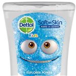 Dettol Soft on Skin Kids Explorer Power rezervă pentru dozator de săpun cu senzori, fără atingere 250 ml, Dettol