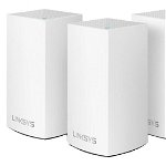 Sistem wireless Linksys VLP0103 Velop Whole Home, Gigabit, Dual Band, 1200 Mbps, 3 Pack (Alb)