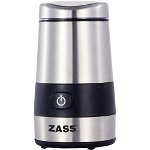Rasnita de cafea Zass ZCG 07, 200W, 60g, Inox, Zass