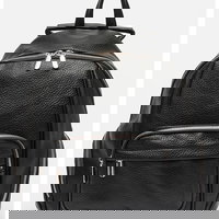 Rucsac din piele ecologica cu buzunare multiple cu fermoar