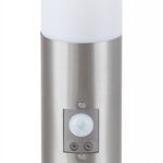 Lampadar exterior Inox torch, Senzor, 1 x E27 max 60W