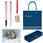 Set stilou, pix, felicitare, clopotel WATERMAN Allure, roz pastel