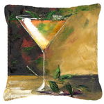 Caroline`s Treasures Stinger Martini de Malenda Trick Canvas pernă decorativă Multicolore 18H x18W, 