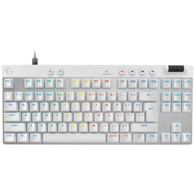 Tastatura Logitech PRO X TKL Rapid USB-A Layout US Alb