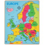 Puzzle incastru Harta Europei, BigJigs Toys