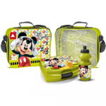 Set 3 piese - geanta sandwich, cutie sandwich si recipient lichide Mickey Star ST46855